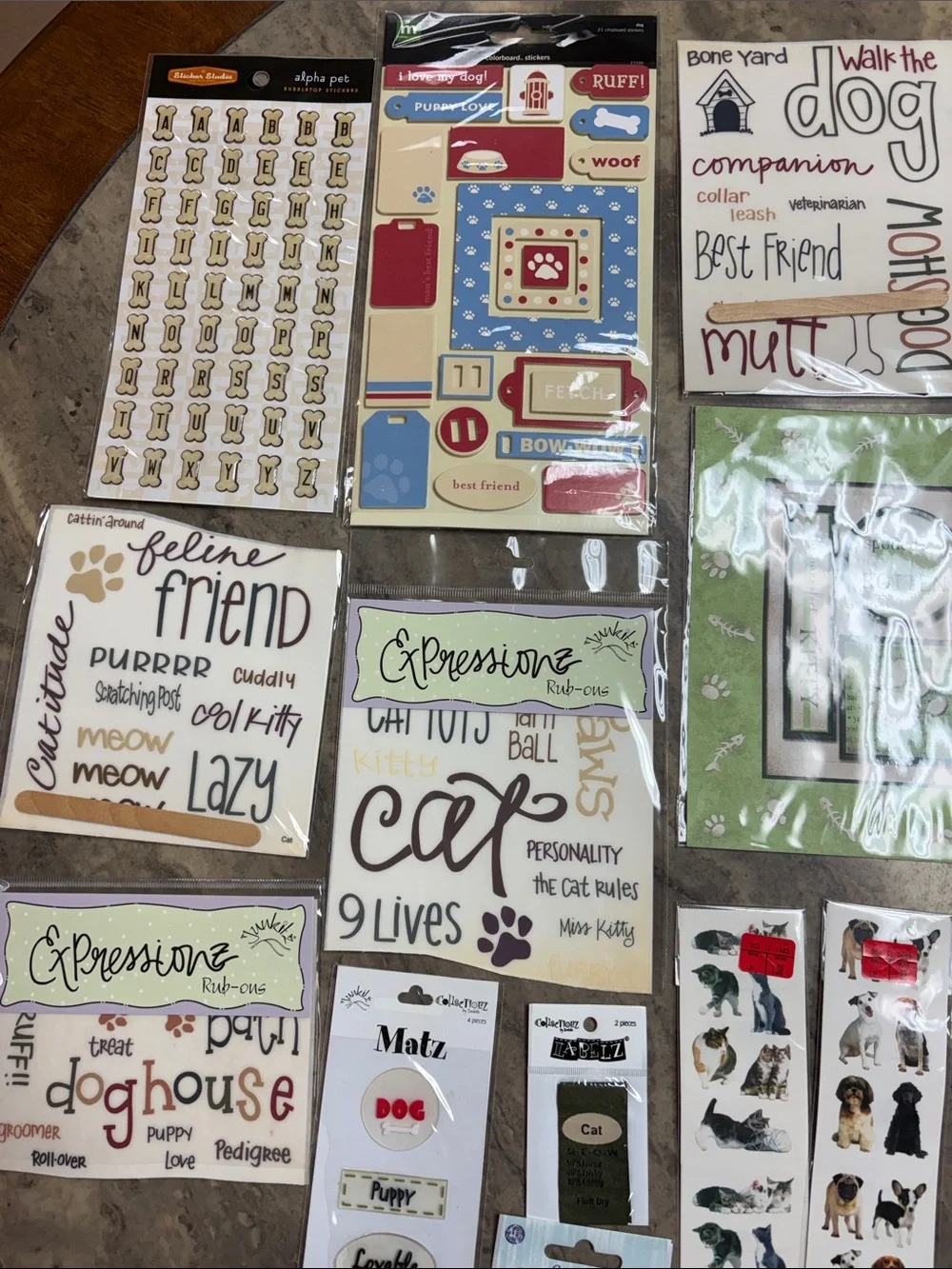 Scrapbooking Assorted Pet-Themed Stickers - Multi Color lot 41